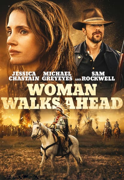 Woman walks ahead